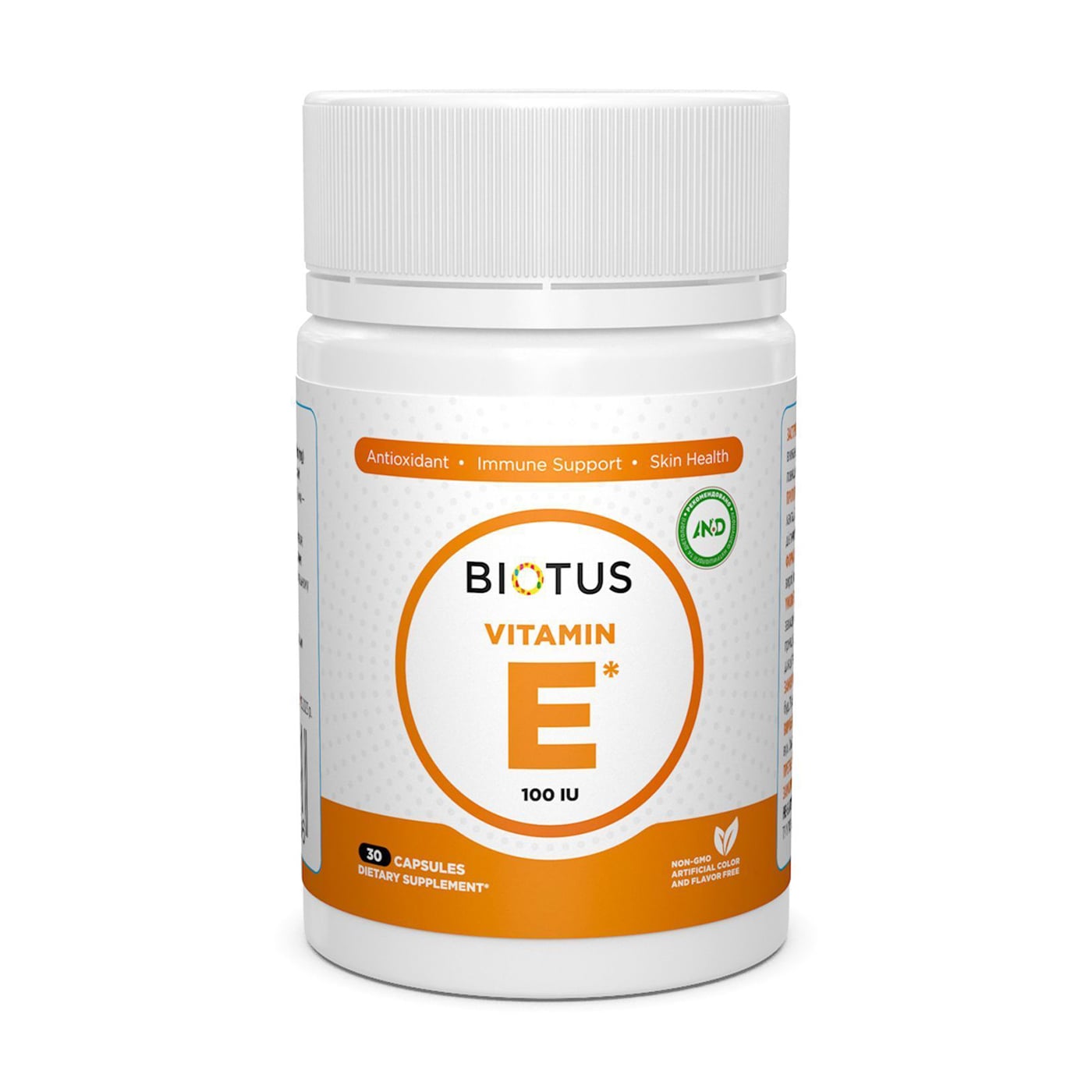 Вітамін Е Biotus Vitamin Е, 100 МО, 30 капсул